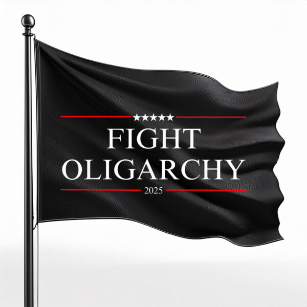 Bernie Fight Oligarchy 2025 Flag