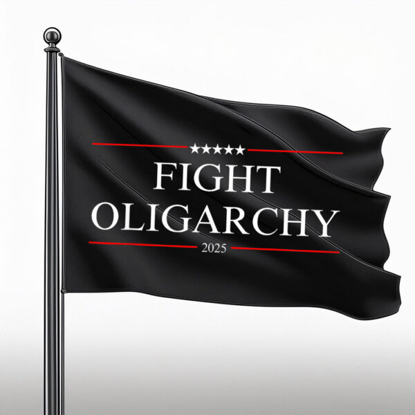 Bernie Fight Oligarchy 2025 Flag
