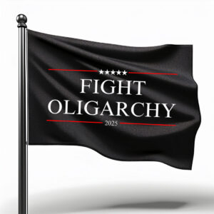 Bernie Fight Oligarchy 2025 Flag