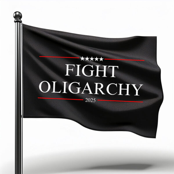 Bernie Fight Oligarchy 2025 Flag