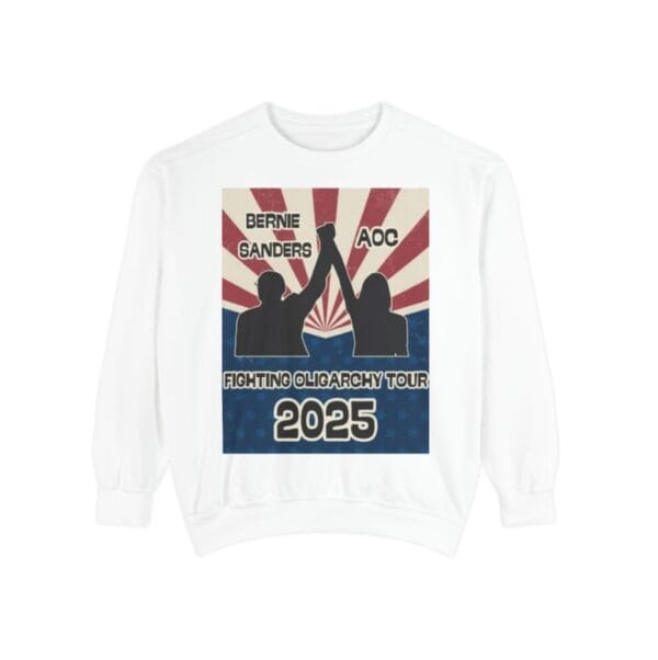 Bernie Sanders AOC Fighting Oligarchy Tour Activist Sweatshirts