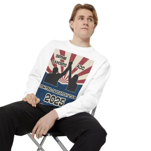 Bernie Sanders AOC Fighting Oligarchy Tour Activist Sweatshirts