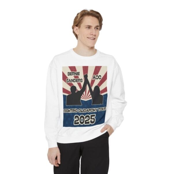 Bernie Sanders AOC Fighting Oligarchy Tour Activist Sweatshirts