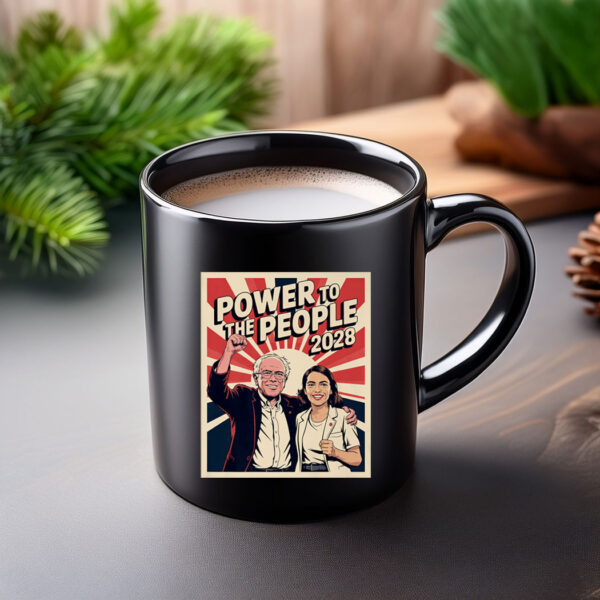 Bernie Sanders And AOC 2028 Presidential Campaign Mug