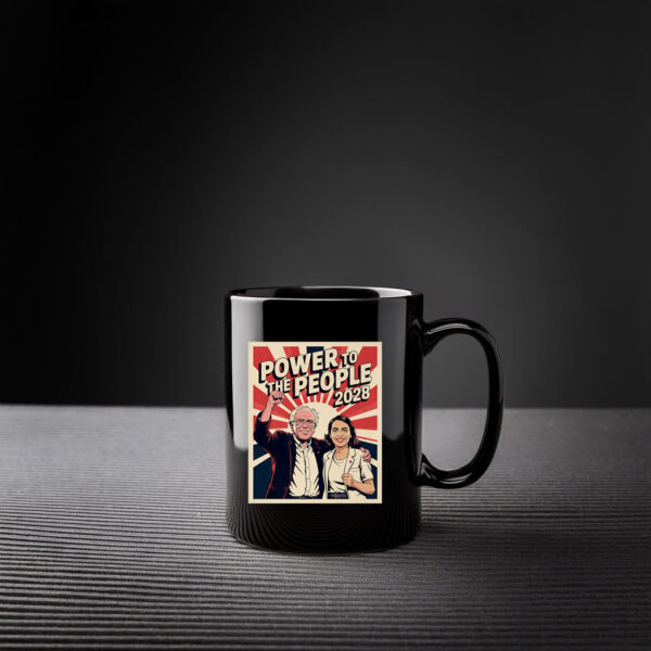 Bernie Sanders And AOC 2028 Presidential Campaign Mug