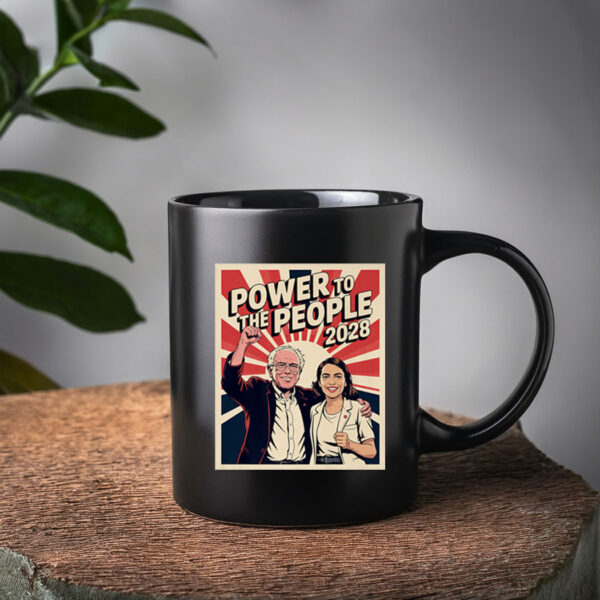 Bernie Sanders And AOC 2028 Presidential Campaign Mug