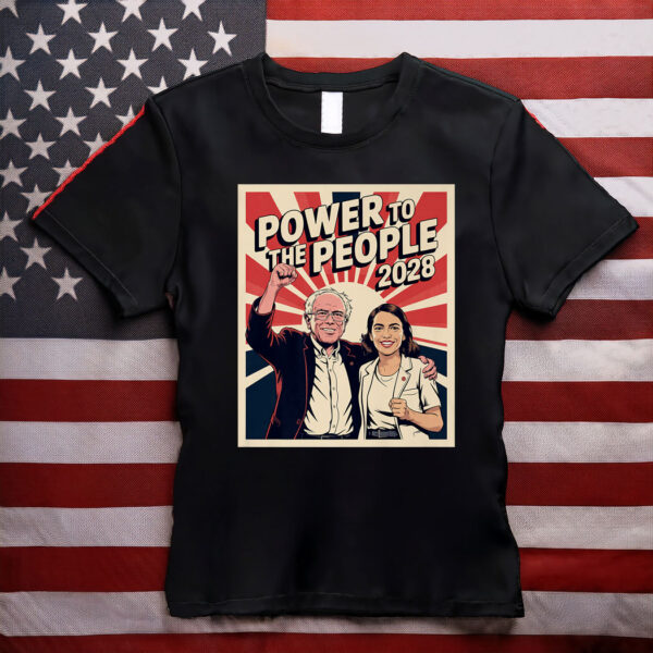 Bernie Sanders And AOC 2028 Presidential Campaign T-Shirt