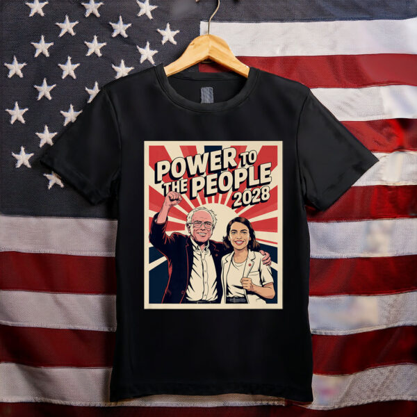 Bernie Sanders And AOC 2028 Presidential Campaign T-Shirt