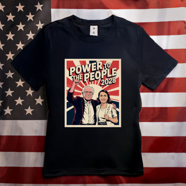 Bernie Sanders And AOC 2028 Presidential Campaign T-Shirt