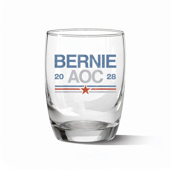 Bernie Sanders And AOC Glass