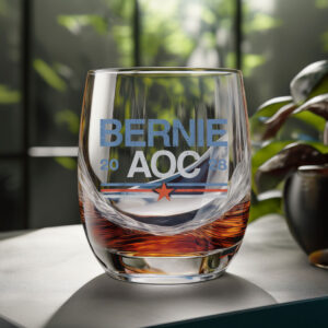 Bernie Sanders And AOC Glass
