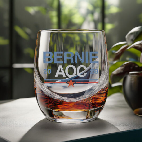 Bernie Sanders And AOC Glass