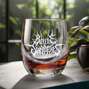 Bernie Sanders Black Metal Band Glass