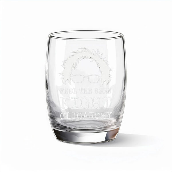 Bernie Sanders Feel The Bern Fight Oligarchy Political Glass