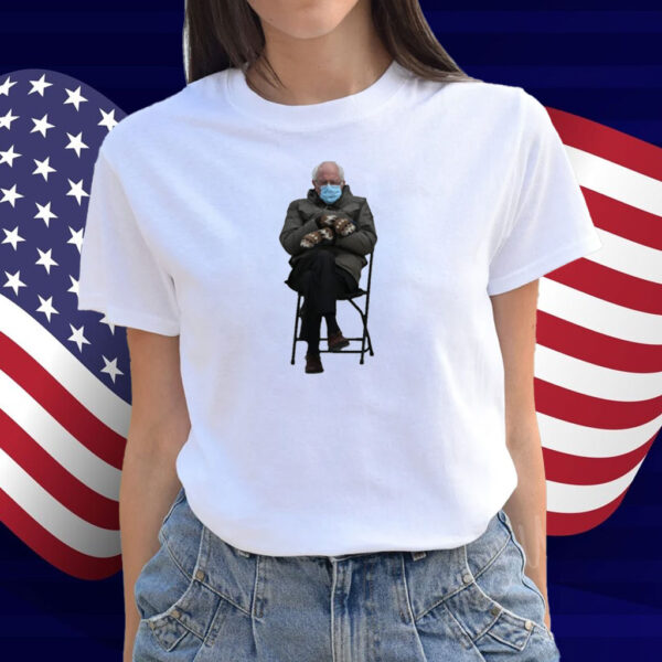 Bernie Sanders Sitting Meme Inauguration Funny Viral Shirt