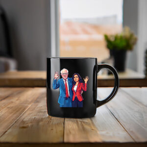 Bernie Sanders and AOC Fight Oligarchy Mug