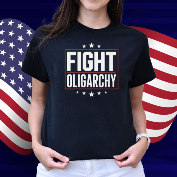 Fight Oligarchy 2025 Bernie Sanders AOC Fighting Shirt