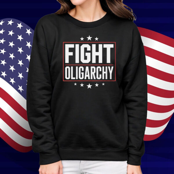 Fight Oligarchy 2025 Bernie Sanders AOC Fighting Shirt
