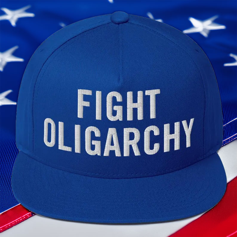 Fight Oligarchy Blue Baseball Cap