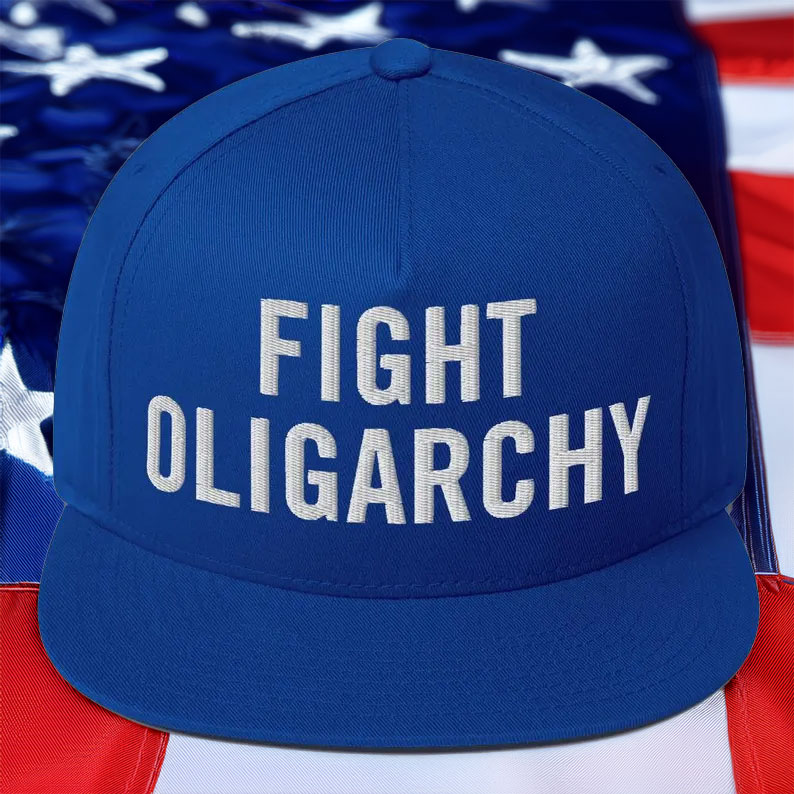 Fight Oligarchy Blue Baseball Cap