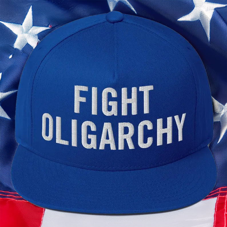 Fight Oligarchy Blue Baseball Cap