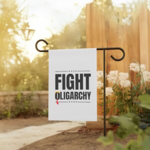 Fight Oligarchy, Protest Activist Rally DTG Template Flag