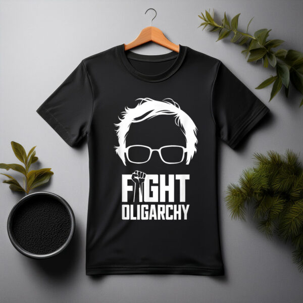 Fight Oligarchy, Protest & Resist with Bernie Sanders & AOC T-Shirt