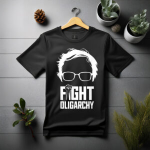 Fight Oligarchy, Protest & Resist with Bernie Sanders & AOC T-Shirt