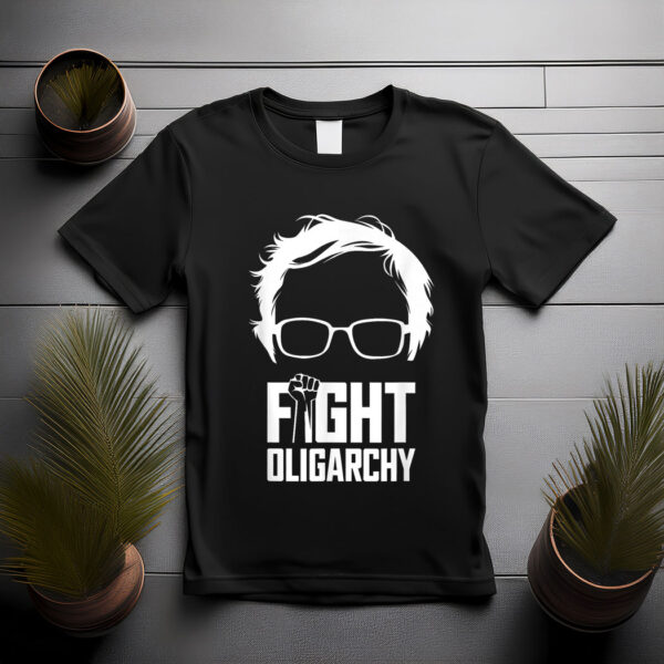 Fight Oligarchy, Protest & Resist with Bernie Sanders & AOC T-Shirt