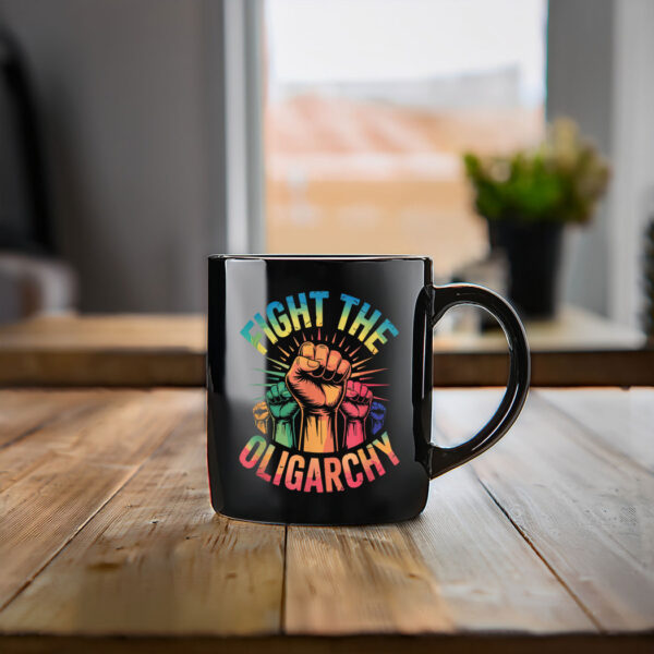Fight the Oligarchy Anti-Oligarchy Protest Mug