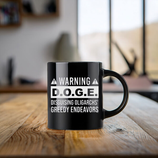 Official Fight Oligarchy Anti Oligarchs Resist Stop D.O.G.E Mug