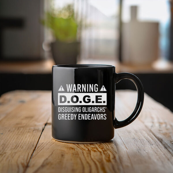 Official Fight Oligarchy Anti Oligarchs Resist Stop D.O.G.E Mug