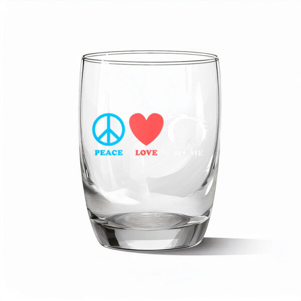 Peace Love Bernie Sanders 2025 Glass