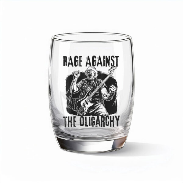 Rage Against Oligarchy Bernie Sanders Fight Protest Resist Glass