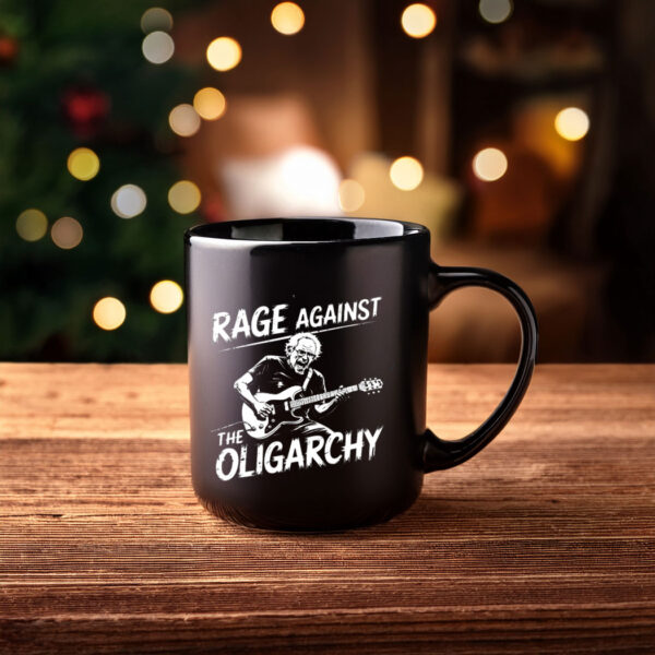 Rage Against Oligarchy Bernie Sanders Mug