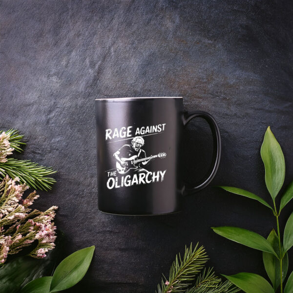 Rage Against Oligarchy Bernie Sanders Mug