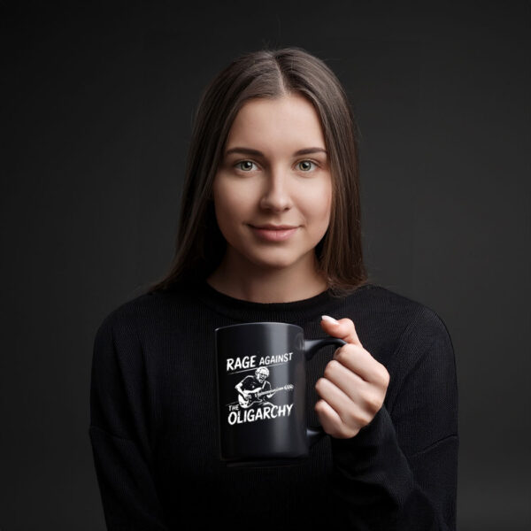 Rage Against Oligarchy Bernie Sanders Mug