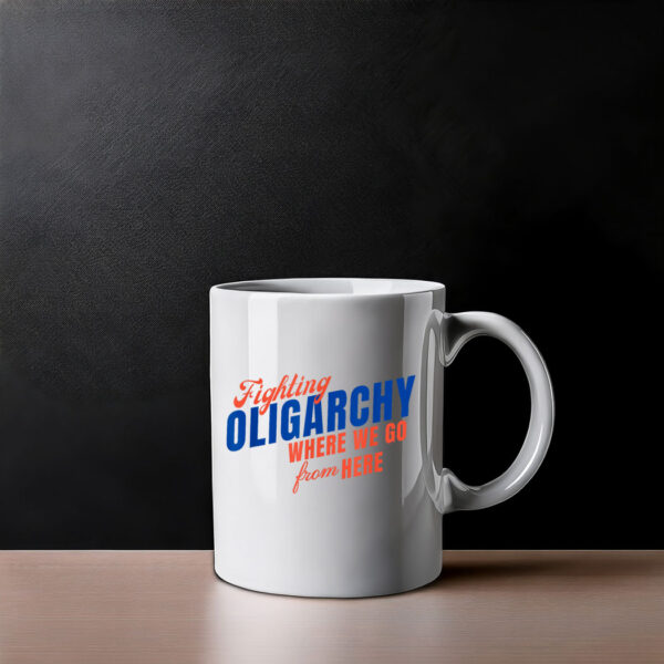 Stop the Coup 2025 Hands Off Democracy Fighting Oligarchy Mug