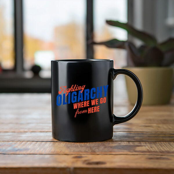 Stop the Coup 2025 Hands Off Democracy Fighting Oligarchy Mug