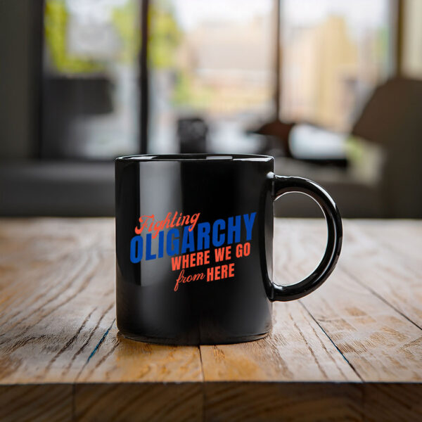 Stop the Coup 2025 Hands Off Democracy Fighting Oligarchy Mug