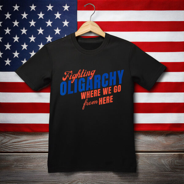 Stop the Coup 2025 Hands Off Democracy Fighting Oligarchy Tee Shirt