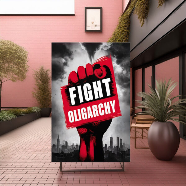 Fight Oligarchy Protest 2025 Poster
