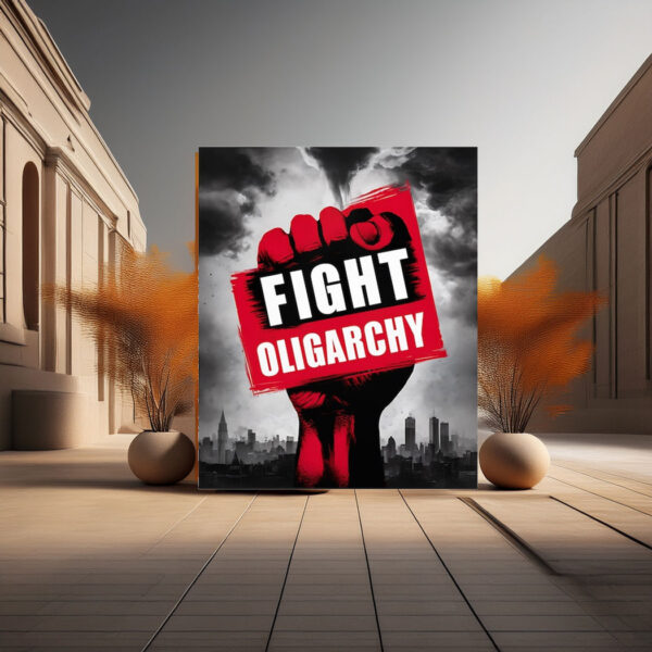 Fight Oligarchy Protest 2025 Poster
