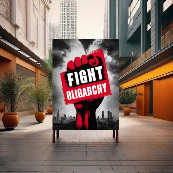 Fight Oligarchy Protest 2025 Poster