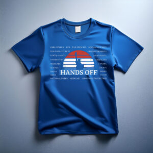 Hands Off Protest , Anti-Trump Anti-Maga Resistance T-Shirt