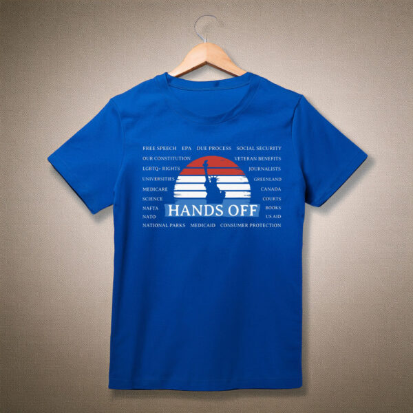 Hands Off Protest , Anti-Trump Anti-Maga Resistance T-Shirt